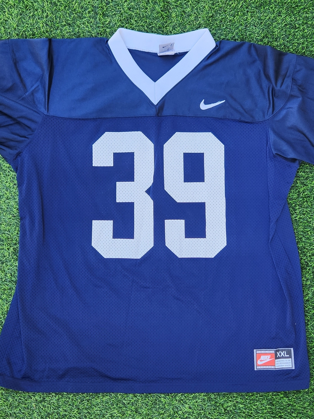Vintage Penn State Nittany Lions Nike Team #39 Blue Football Jersey NCAA Sz XXL